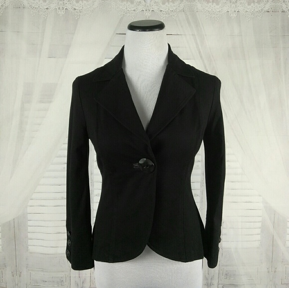 CAbi Jackets & Blazers - Cabi 177 Black Onix One Button Blazer Jacket
